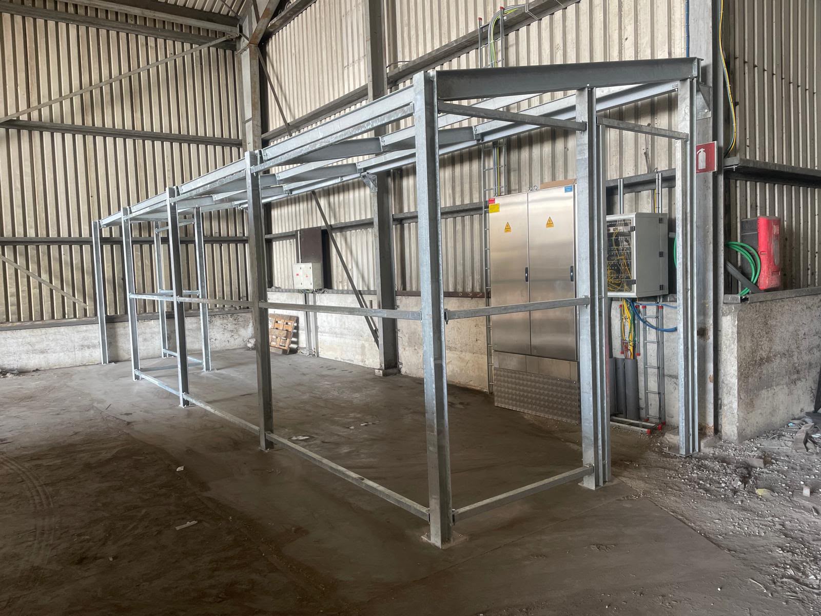 Industriële staalconstructie voor platform