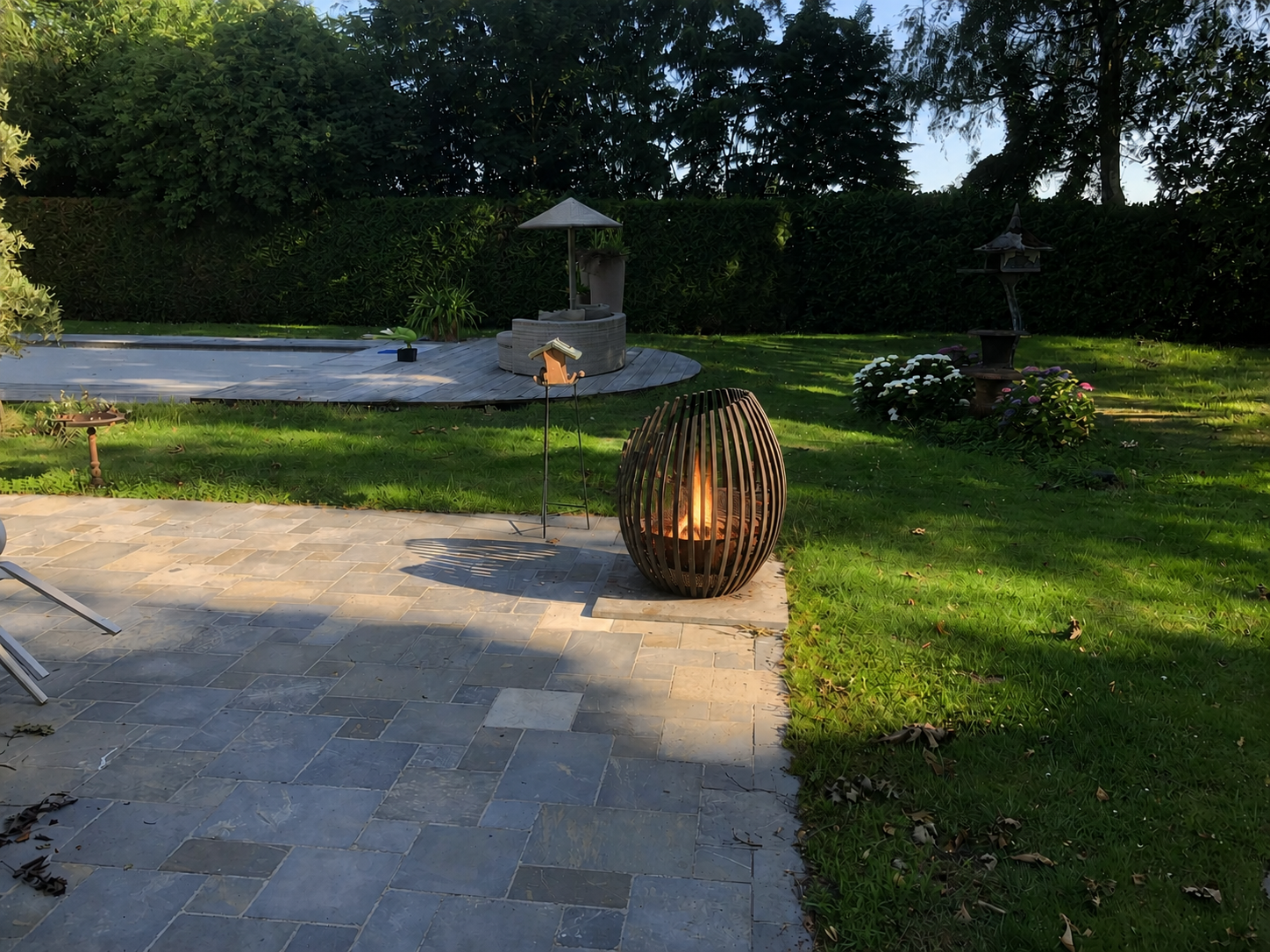 Stalen vuurkorf op maat voor tuin
